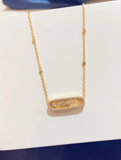 [AuraJewelry] MK MOVE FULL DIAMOND NECKLACE