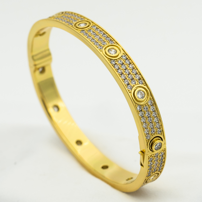 ¡®AuraJewelry¡¯LOVE BRACELET 6.1MM DIAMOND-PAVED 10 BIG DIAMONDS