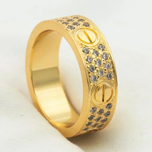 ¡®AuraJewelry¡¯LOVE RING 5.5MM DIAMONDS PAVED