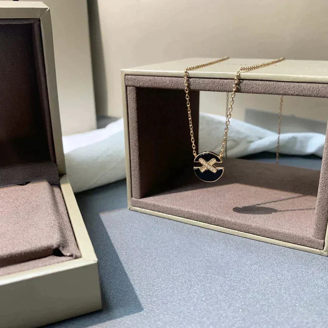 AuraJewelryローズゴールドダイヤモンドネックレス