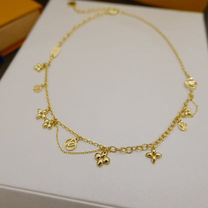 ¡®AuraJewelry¡¯BLOOMING SUPPLE NECKLACE BRASS