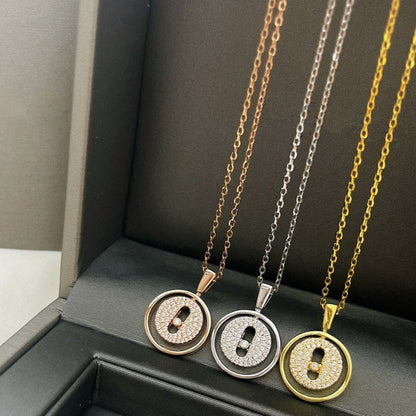 [AuraJewelry]LUCKY MOVER PM PAVED NECKLACE