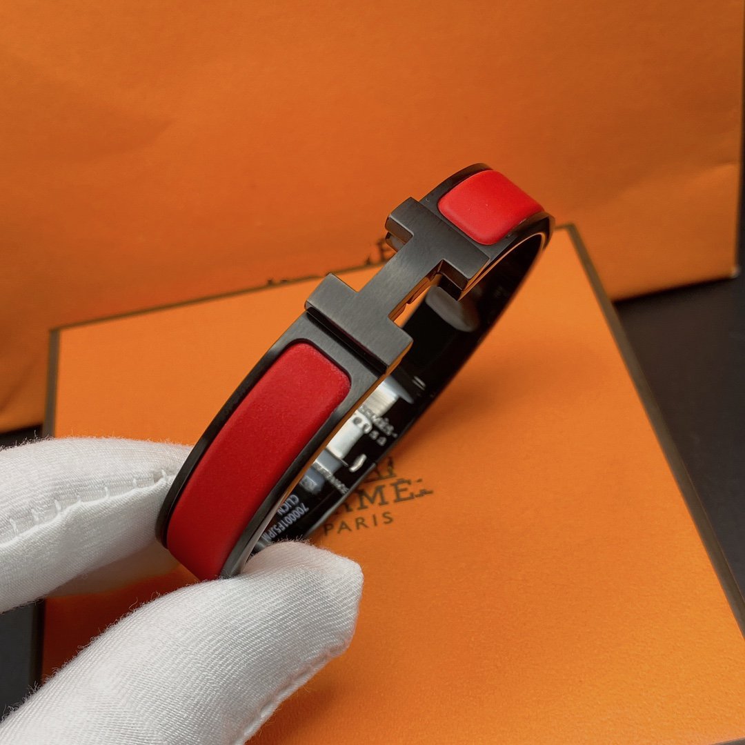 ¡®AuraJewelry¡¯CLIC HM SO BLACK RED BRACELET