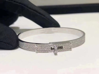 ¡®AuraJewelry¡¯HM KELLY BRACELET IN SILVER AND FULL PAVE DIAMOND