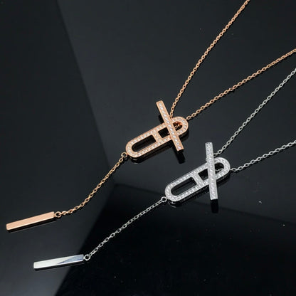 ¡®AuraJewelry¡¯HM NECKLACE PLATINUM ROSE GOLD DIAMOND