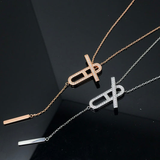 ¡®AuraJewelry¡¯HM NECKLACE PLATINUM ROSE GOLD DIAMOND