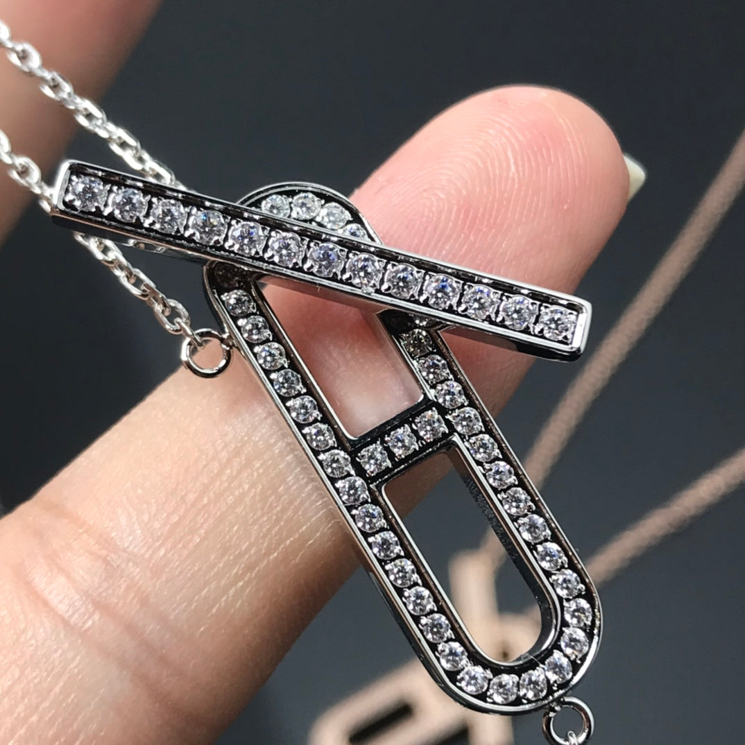 ¡®AuraJewelry¡¯HM NECKLACE PLATINUM ROSE GOLD DIAMOND