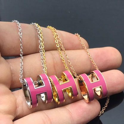 ¡®AuraJewelry¡¯H NECKLACE PINK