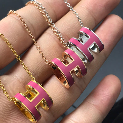 ¡®AuraJewelry¡¯H NECKLACE PINK