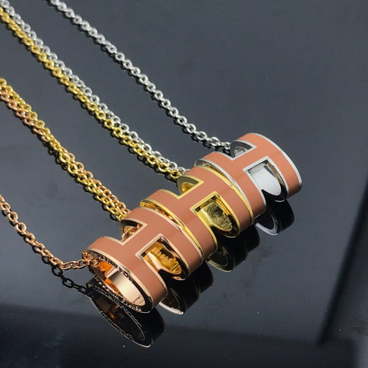 ¡®AuraJewelry¡¯H NECKLACE BROWN