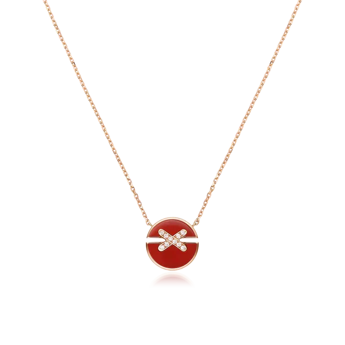 AuraJewelryローズゴールドダイヤモンドネックレス