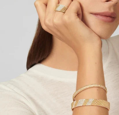 [AuraJewelry]Five-row diamond bracelet