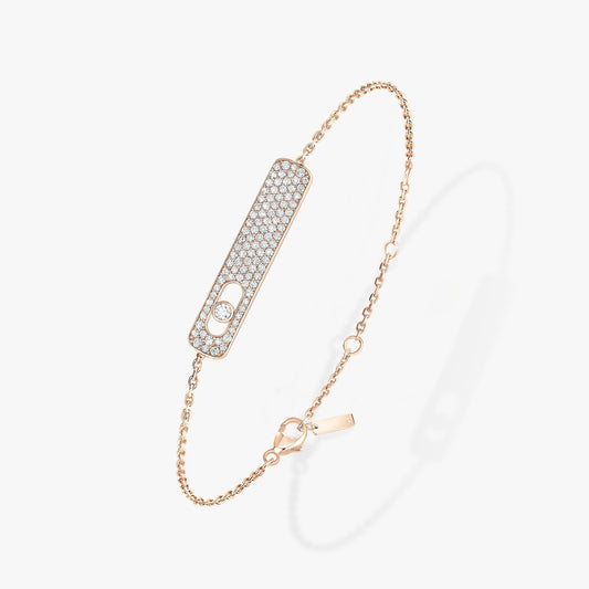 [AuraJewelry]MOVE CLASSIQUE ダイヤモンドパヴェブレスレット(アジャスタブル)