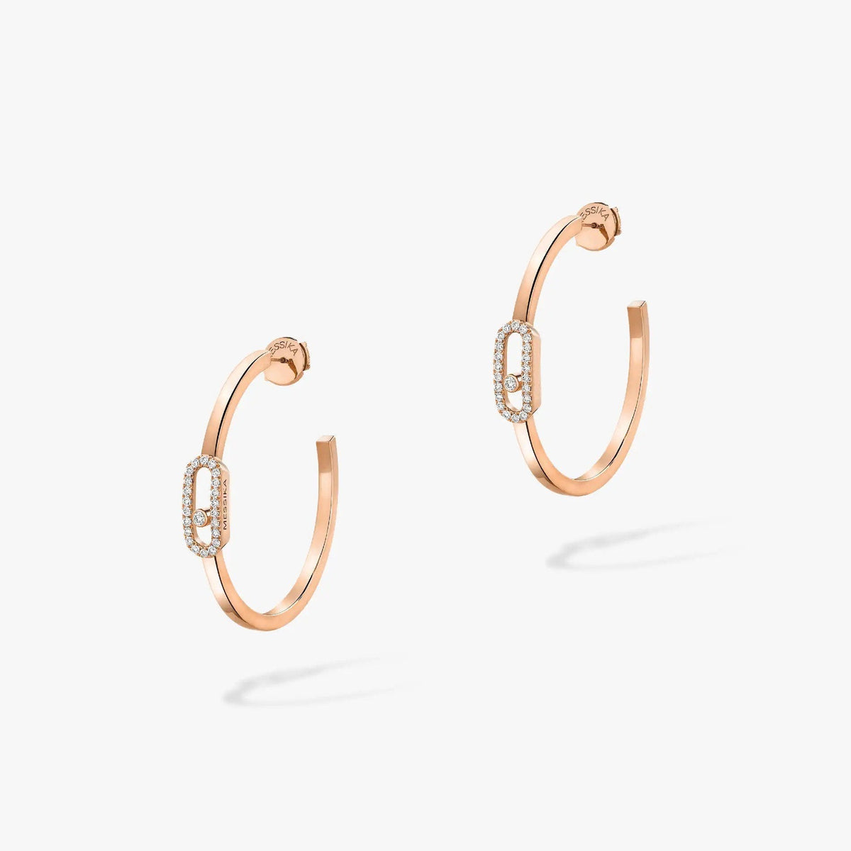 [AuraJewelry] クレオール ムーヴウノPM ダイヤモンド イヤリング