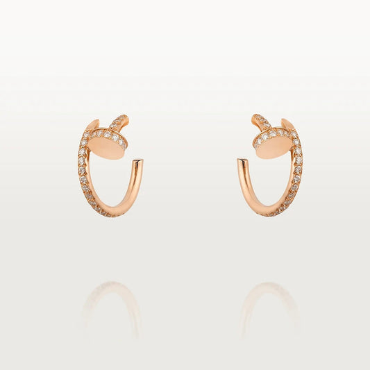 ¡®AuraJewelry¡¯JUSTE EARRINGS 12.75MM PINK GOLD DIAMOND