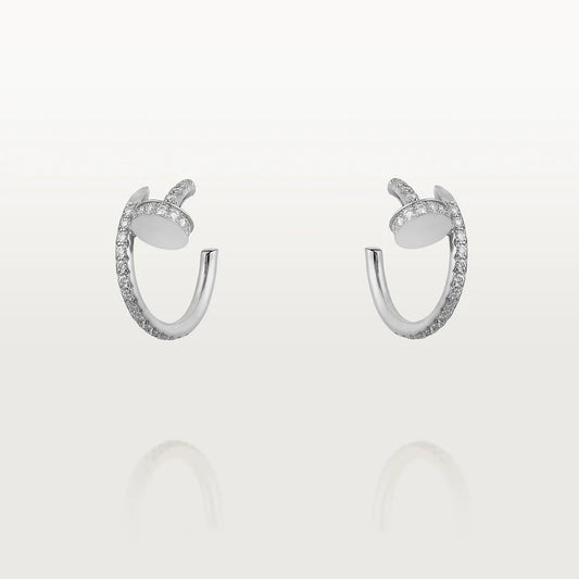 ¡®AuraJewelry¡¯JUSTE EARRINGS 12.75MM SILVER DIAMOND