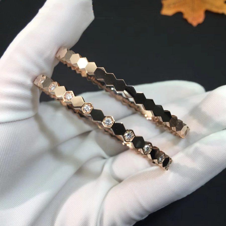 ¡®AuraJewelry¡¯BEE LOVE PINK GOLD DIAMOND BRACELET