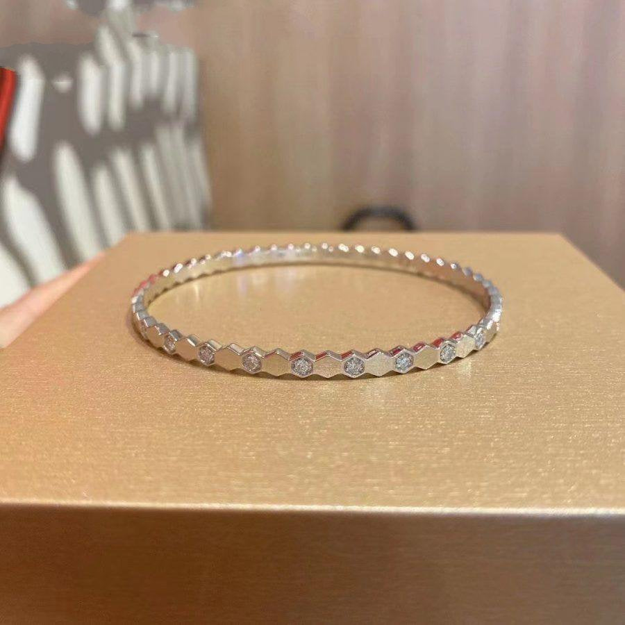 ¡®AuraJewelry¡¯BEE LOVE SILVER DIAMOND BRACELET