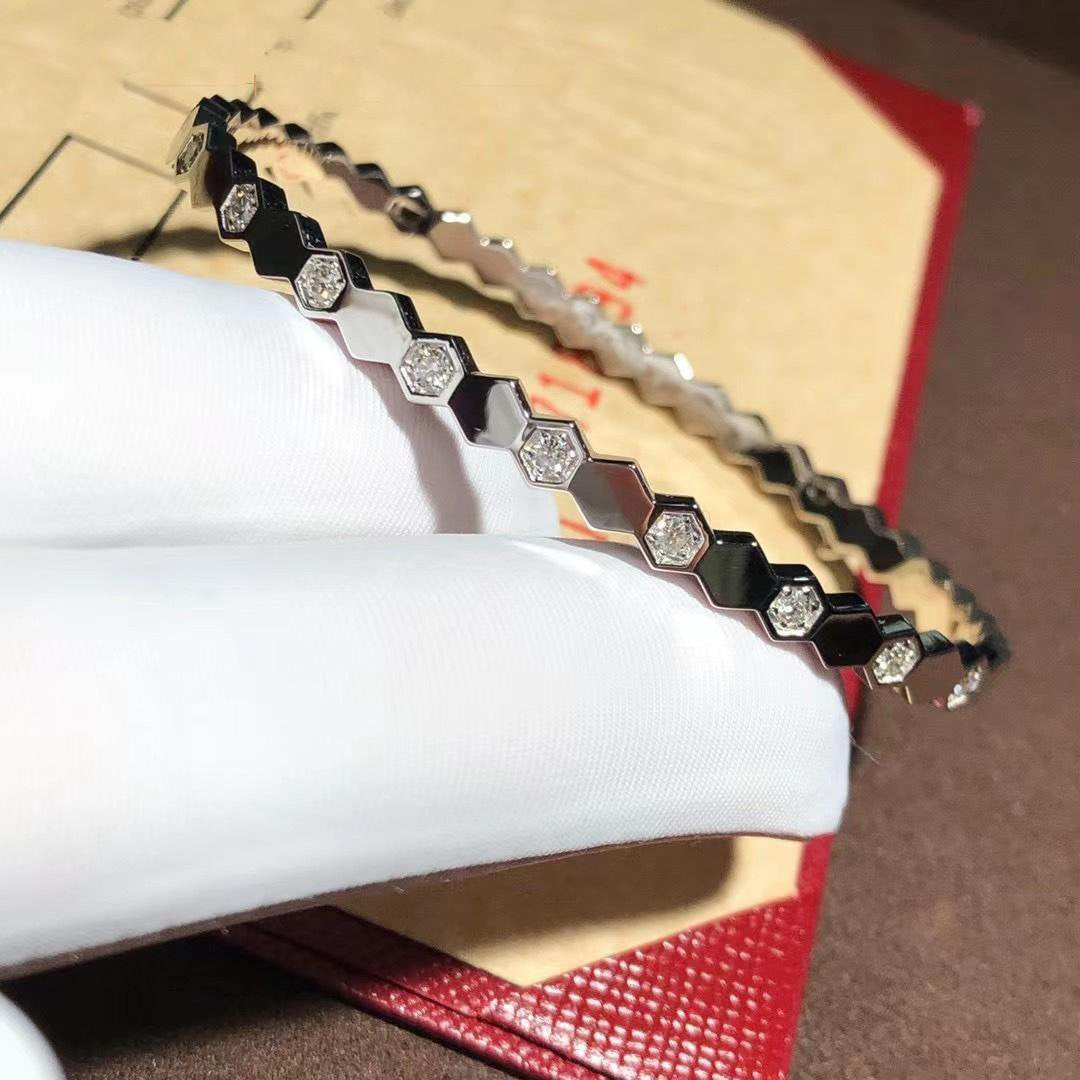 ¡®AuraJewelry¡¯BEE LOVE SILVER DIAMOND BRACELET