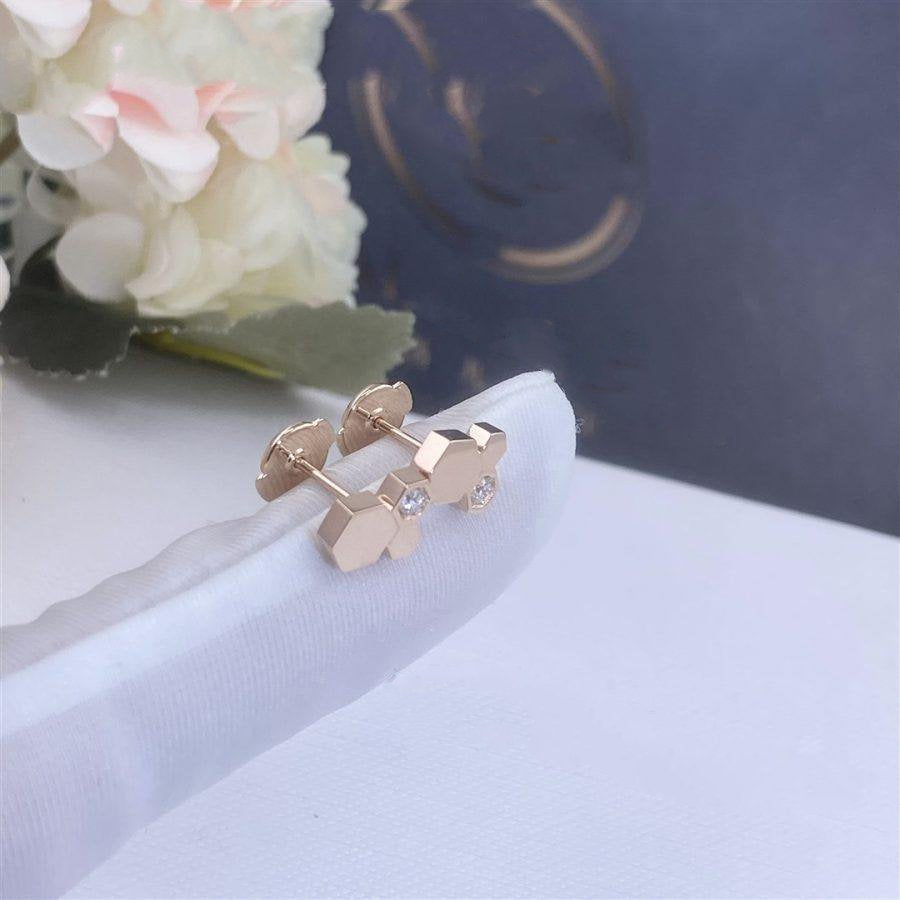 ¡®AuraJewelry¡¯BEE LOVE PINK GOLD DIAMOND EARRINGS