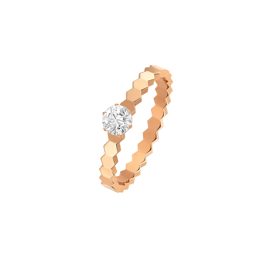 ¡®AuraJewelry¡¯BEE LOVE RING PINK GOLD 1 DIAMOND