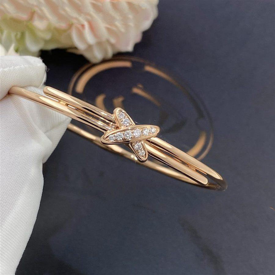 ¡®AuraJewelry¡¯JEUX DE BRACELET PINK GOLD DIAMONDS