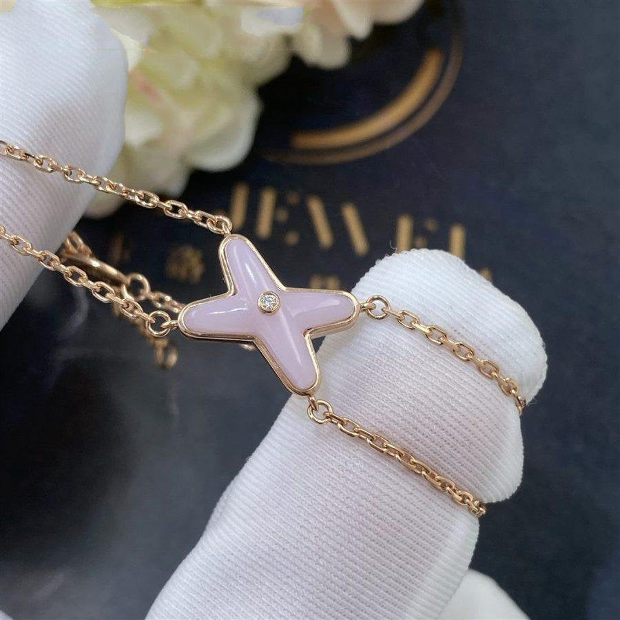 ¡®AuraJewelry¡¯JEUX BRACELET PINK MOP PINK GOLD 1 DIAMOND