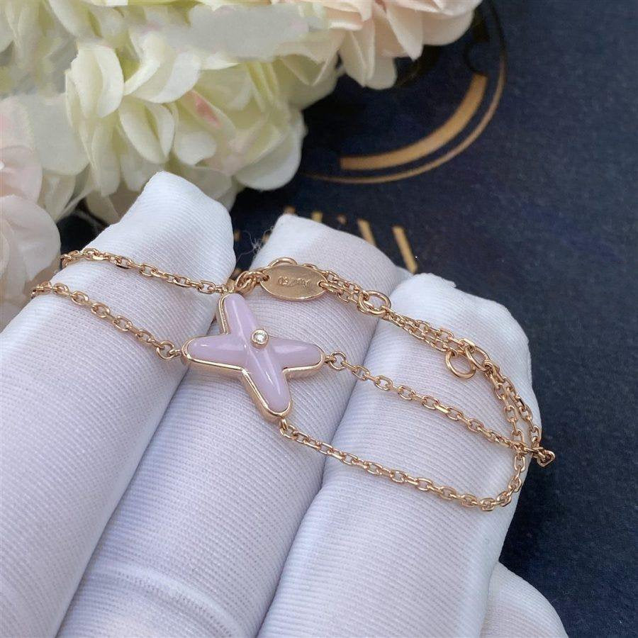 ¡®AuraJewelry¡¯JEUX BRACELET PINK MOP PINK GOLD 1 DIAMOND