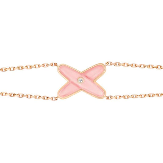 ¡®AuraJewelry¡¯JEUX BRACELET PINK MOP PINK GOLD 1 DIAMOND