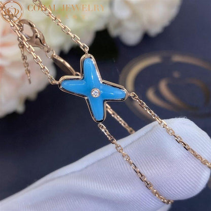 ¡®AuraJewelry¡¯JEUX BRACELET TURQUOISE PINK GOLD 1 DIAMOND