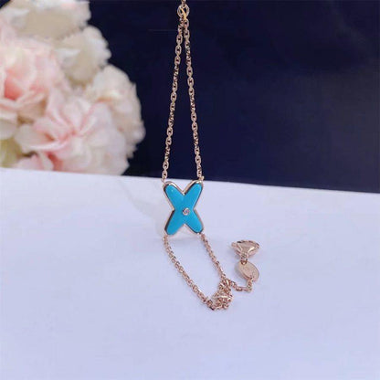 ¡®AuraJewelry¡¯JEUX BRACELET TURQUOISE PINK GOLD 1 DIAMOND