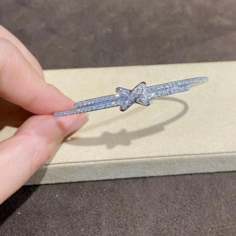 ¡®AuraJewelry¡¯JEUX DE BRACELET DIAMONDS SILVER