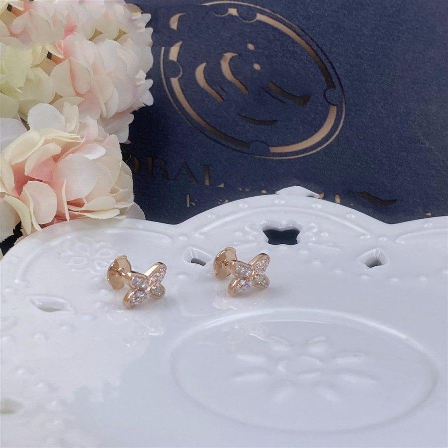 ¡®AuraJewelry¡¯JEUX DE PINK GOLD DIAMOND EARRINGS