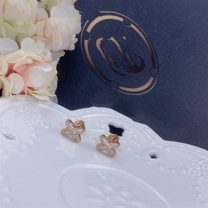 ¡®AuraJewelry¡¯JEUX DE PINK GOLD DIAMOND EARRINGS