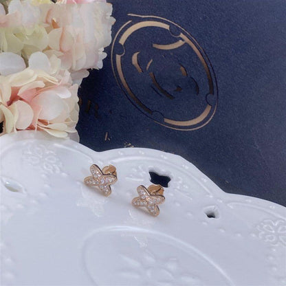 ¡®AuraJewelry¡¯JEUX DE PINK GOLD DIAMOND EARRINGS