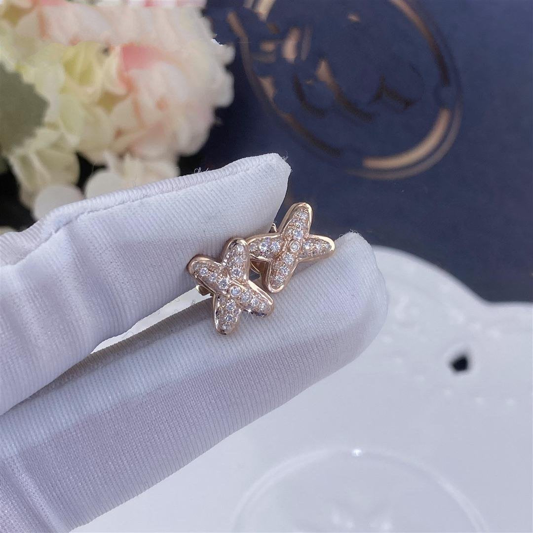 ¡®AuraJewelry¡¯JEUX DE PINK GOLD DIAMOND EARRINGS