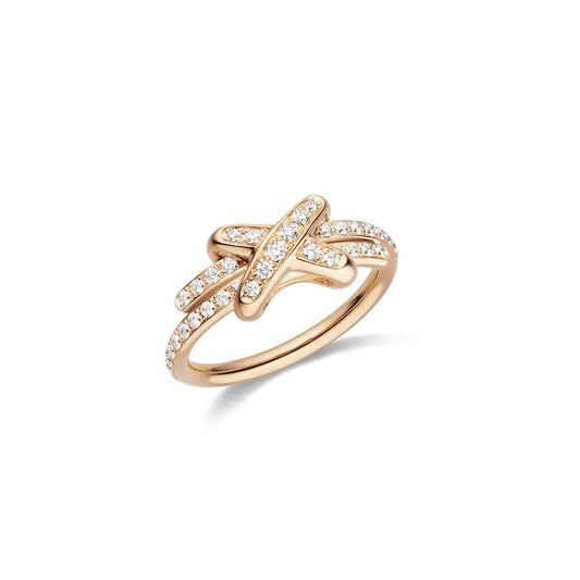 ¡®AuraJewelry¡¯JEUX DE RING PINK GOLD DIAMOND