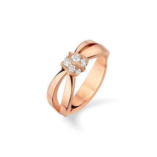 ¡®AuraJewelry¡¯LIENS RING PINK GOLD DIAMOND