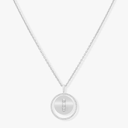 [AuraJewelry]LUCKY MOVE MM SILVER DIAMOND NECKLACE