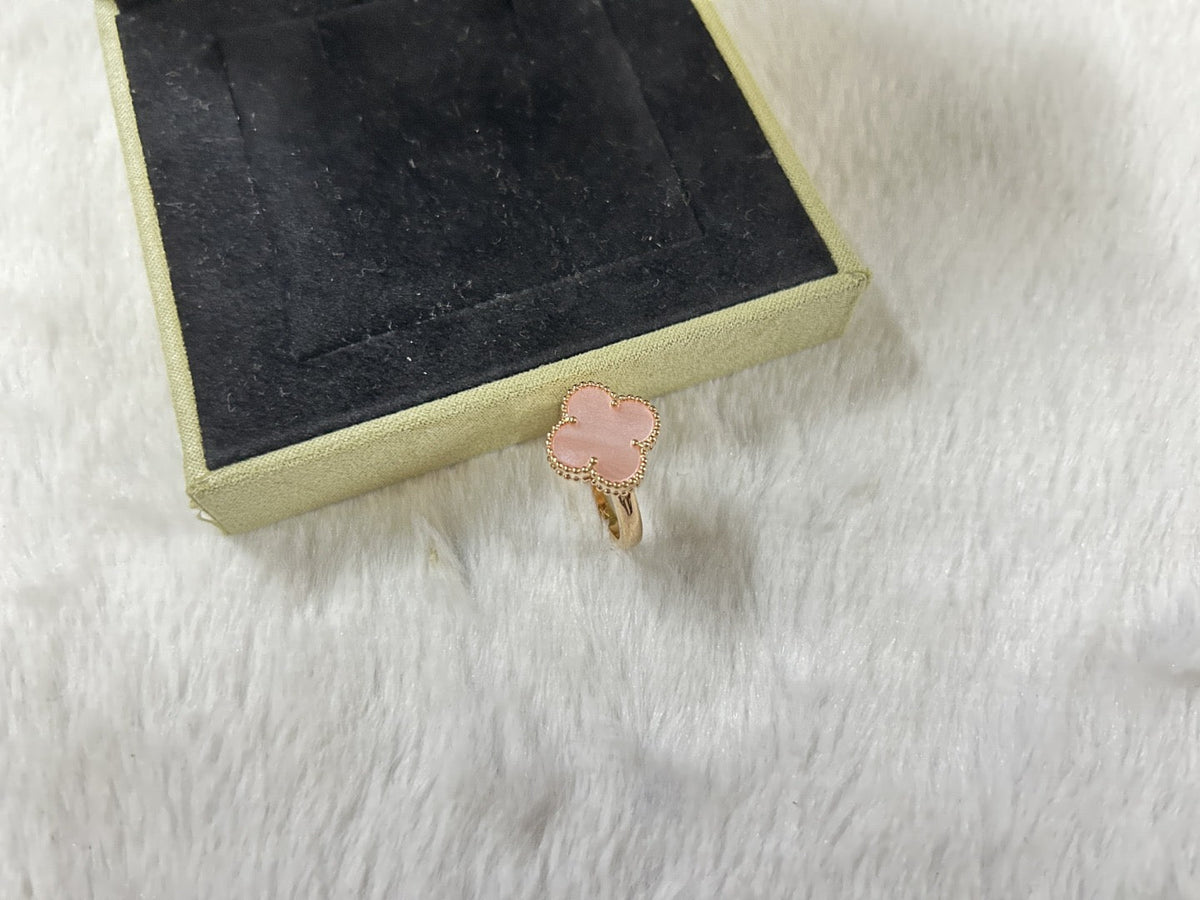 [AuraJewelry]ピンククローバーリング