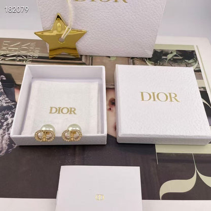 [AuraJewelry]CD Honeycomb Pearl Stud Earrings