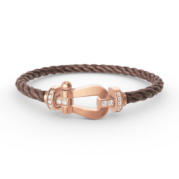 ¡®AuraJewelry¡¯FORCE LARGE HORSESHOE HALF DIAMOND BRACELET ROSE GOLD