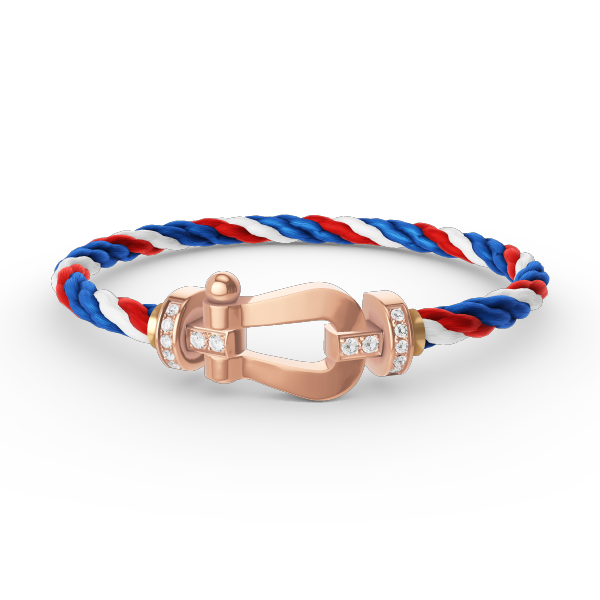 ¡®AuraJewelry¡¯FORCE LARGE HORSESHOE HALF DIAMOND BRACELET ROSE GOLD