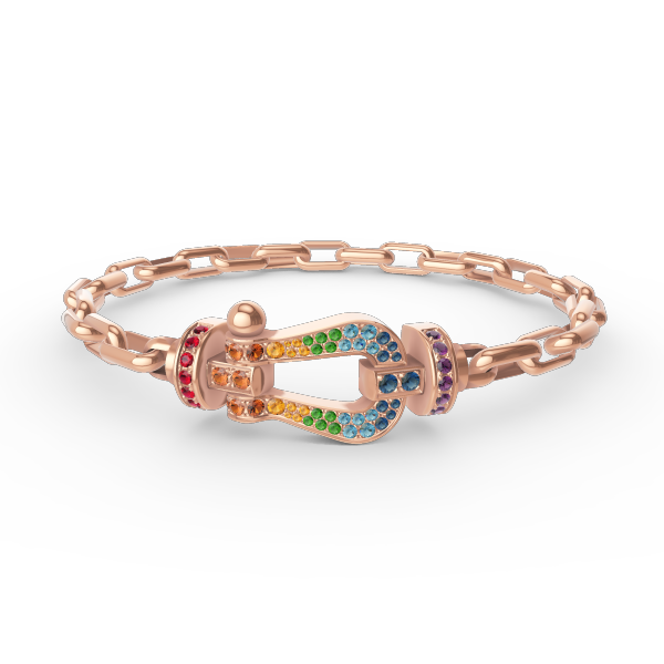 ¡®AuraJewelry¡¯FORCE LARGE HORSESHOE CLASP  METAL BRACELET