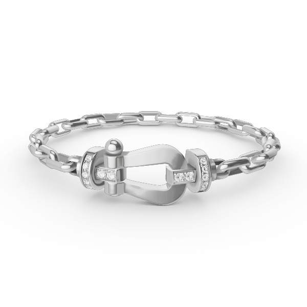 ¡®AuraJewelry¡¯FORCE LARGE HORSESHOE CLASP  METAL BRACELET