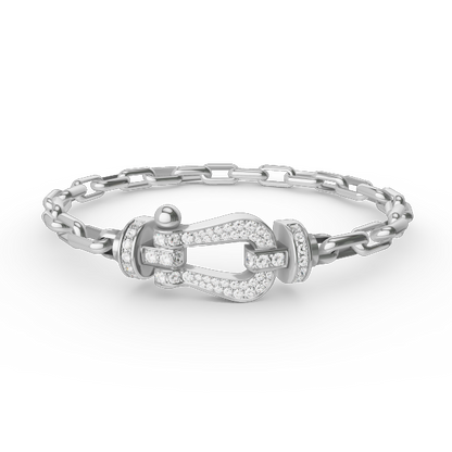 ¡®AuraJewelry¡¯FORCE LARGE HORSESHOE CLASP  METAL BRACELET