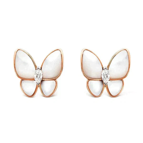 ¡®AuraJewelry¡¯BUTTERFLY MOP DIAMOND EARRINGS