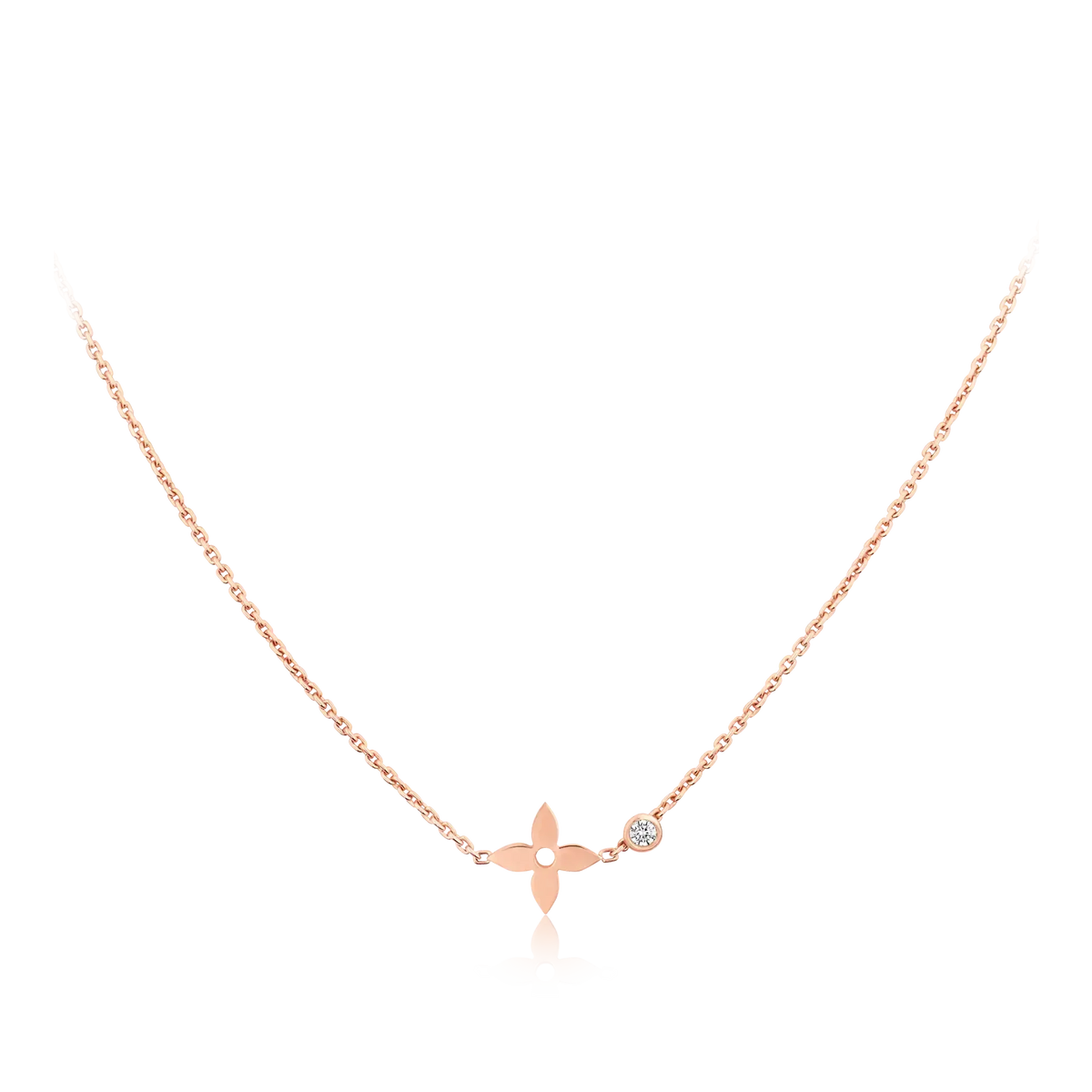 ¡®AuraJewelry¡¯BLOSSOM PENDANT PINK GOLD AND DIAMOND
