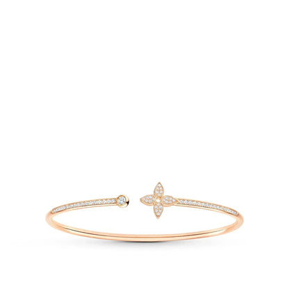 ¡®AuraJewelry¡¯IDYLLE PINK GOLD OPEN BRACELET DIAMOND PAVED