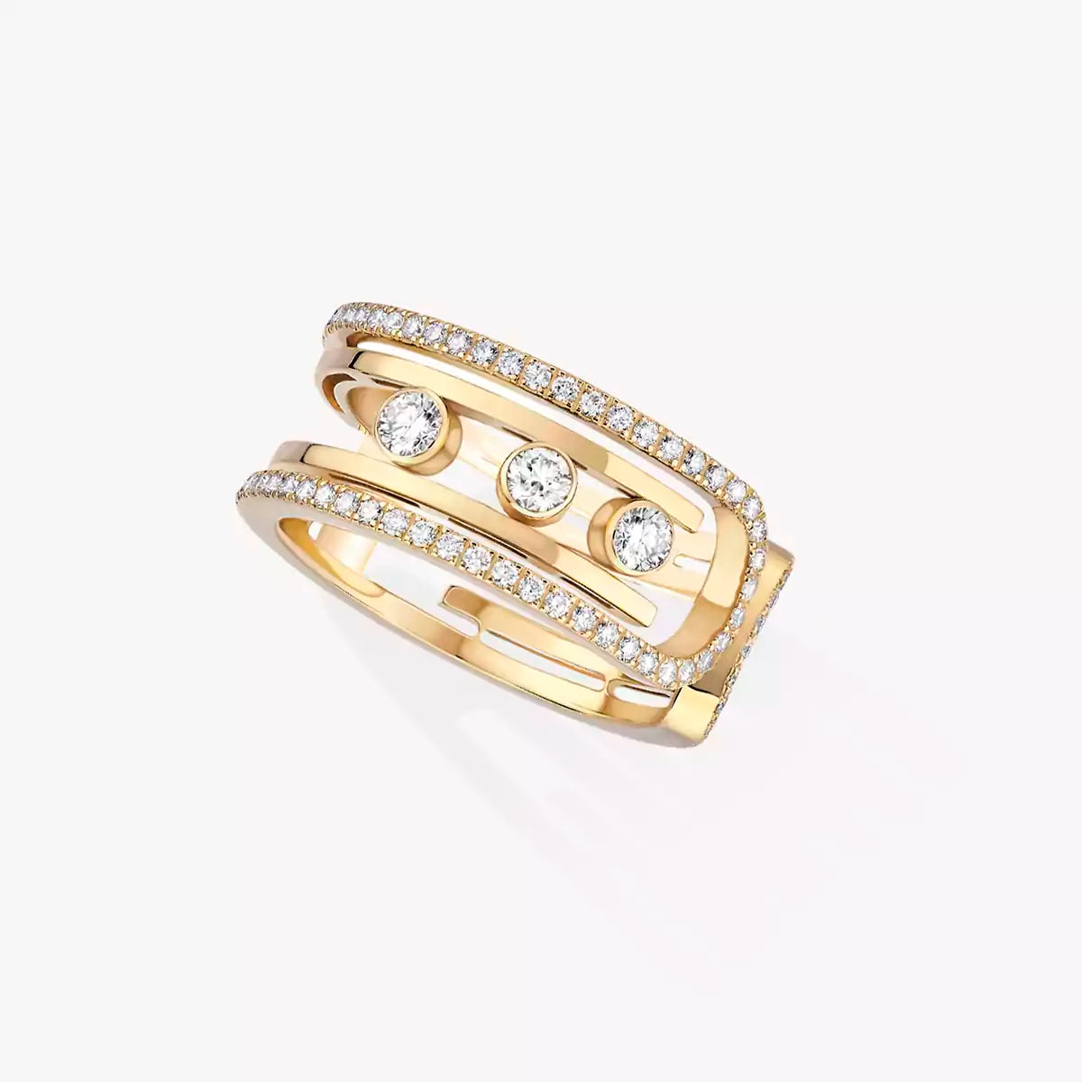 [AuraJewelry]Move 10th Diamond Ring in Gold